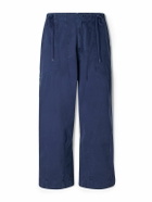 Cherry Los Angeles - Parachute Wide-Leg Herringbone Cotton Trousers - Blue
