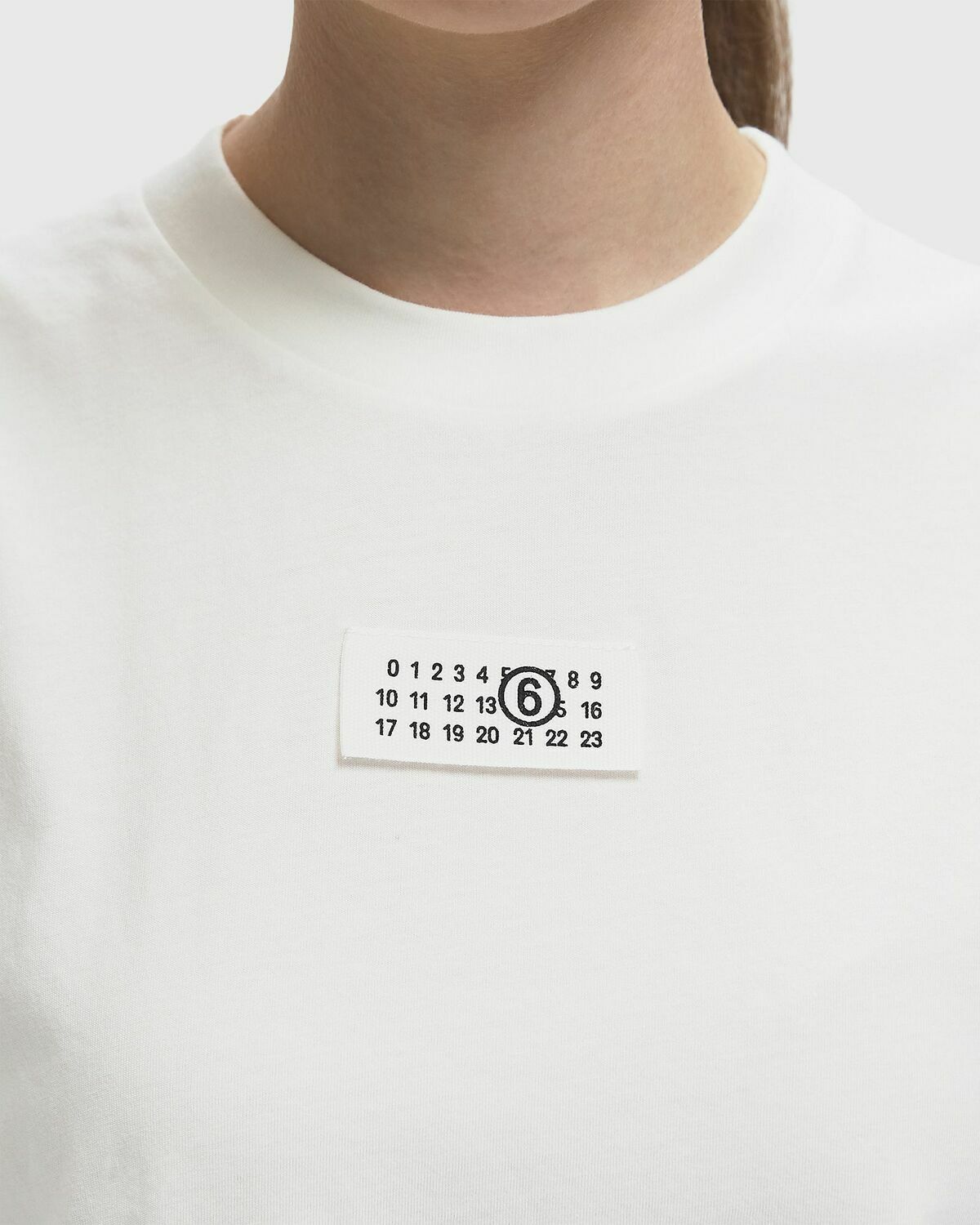 Maison Margiela MM6 TEE White Womens Shortsleefe