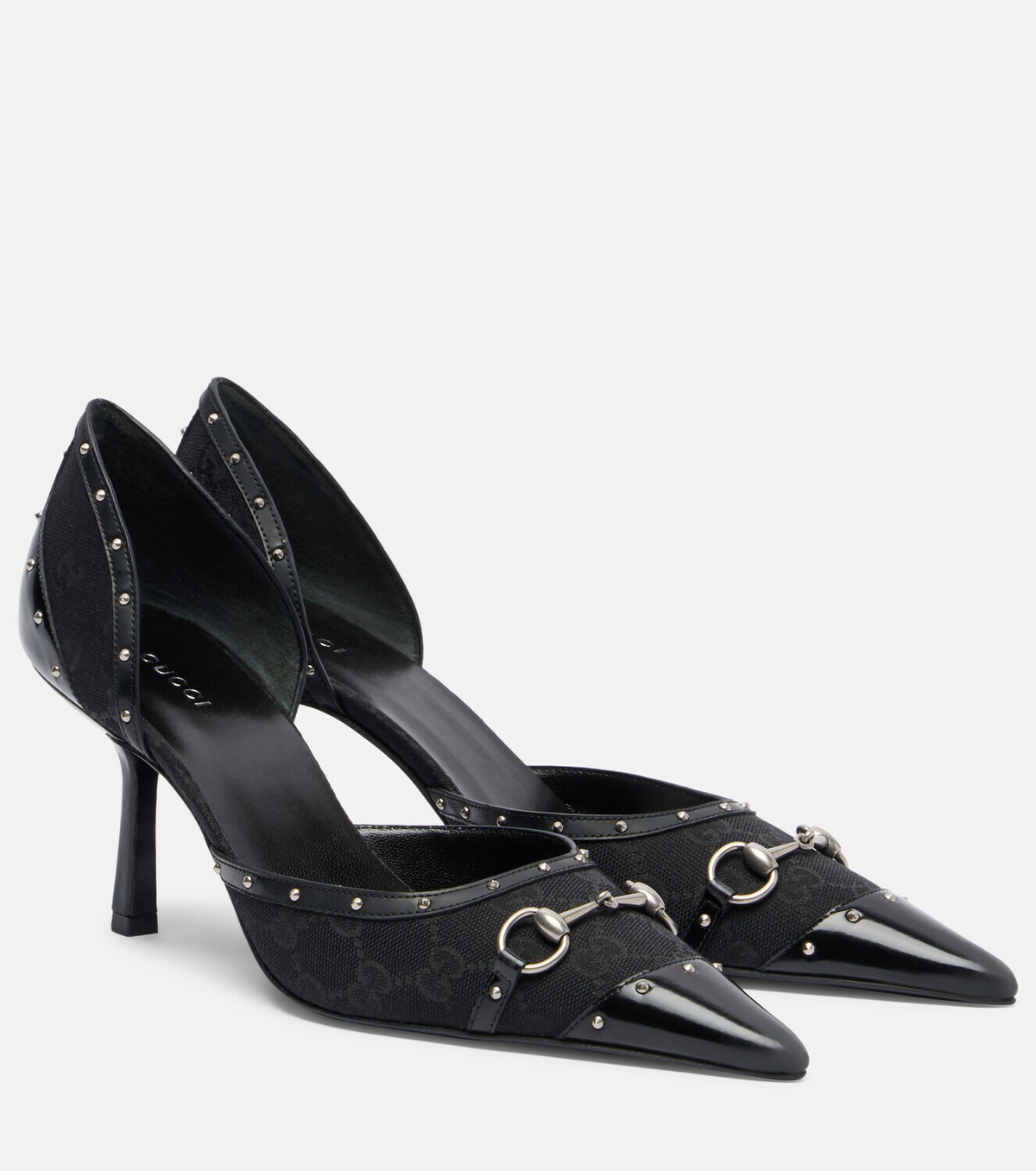 Gucci Savoy Horsebit GG canvas pumps