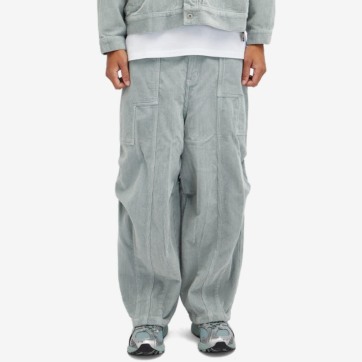 P.A.M. Men's Corduroy Pondering Trousers in Sky Grey