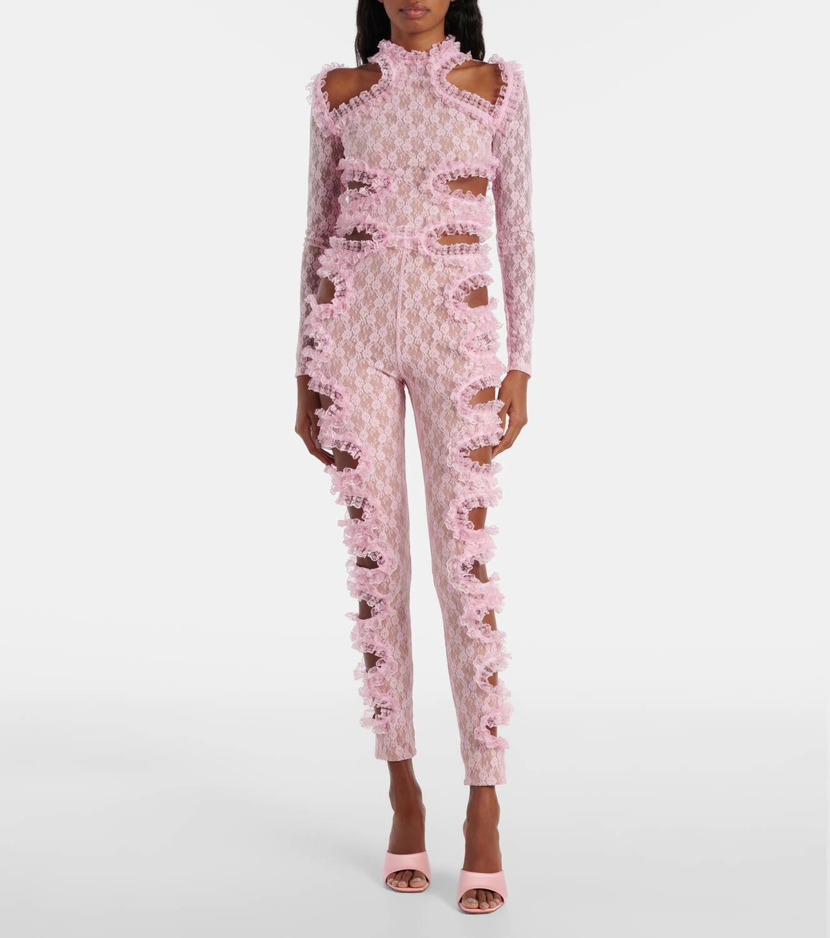 Self-Portrait x Christopher Kane cutout lace catsuit Self
