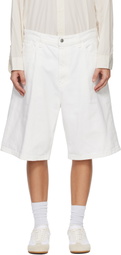 Carhartt Work In Progress White Brandon Denim Shorts