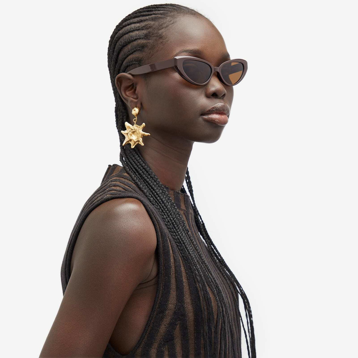 KIMEZE Women's Zawe Sunglassees in Chocolate 