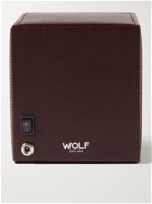 WOLF - Cub Full-Grain Vegan Leather Single Watch Winder - Brown