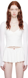 Frankies Bikinis White Kate Cardigan