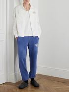 Cherry Los Angeles - Horse Power Logo-Embroidered Cotton-Jersey Sweatpants - Blue