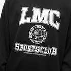 LMC Men's Earth Man College Crew Sweat in Black