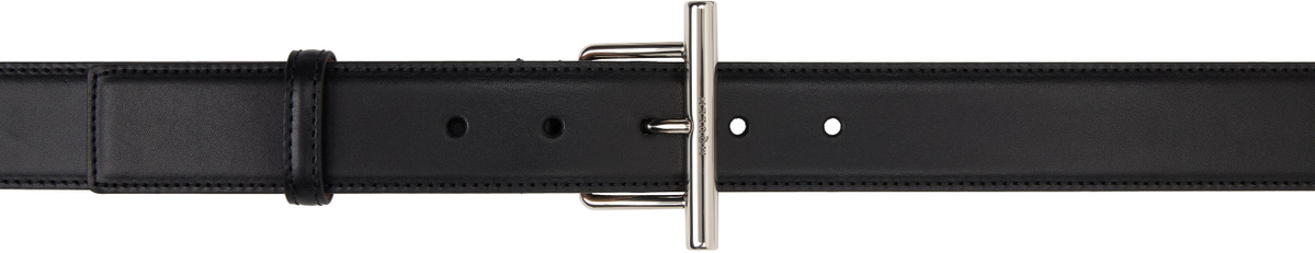McQueen Black T-Bar Hip Belt