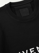 Givenchy - Logo-Print Cotton-Jersey Sweatshirt - Black