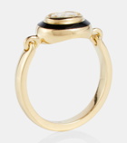 Melissa Kaye Lenox Reign 18kt gold ring with diamonds