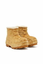 Diesel D-Hammer-Suede ankle boots with embossed logo - Boots - Unisex - Brown