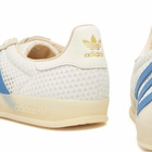 Adidas Gazelle Indoor Sneaker in Off White/Blue/Warm Vanilla