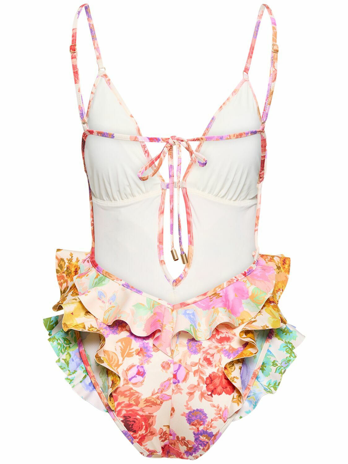 ZIMMERMANN Raie Waterfall Print One Piece Swimsuit Zimmermann