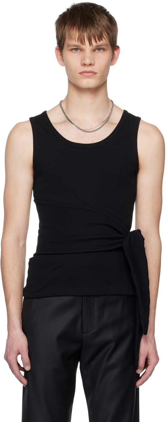 AARON ESH Black Tied Tank Top