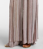 Missoni Striped lamé wrap cardigan