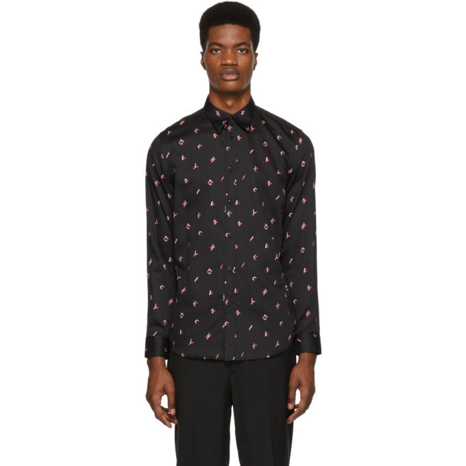 Givenchy Black Letters Shirt Givenchy