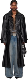 LU'U DAN Black Jiman Leather Coat