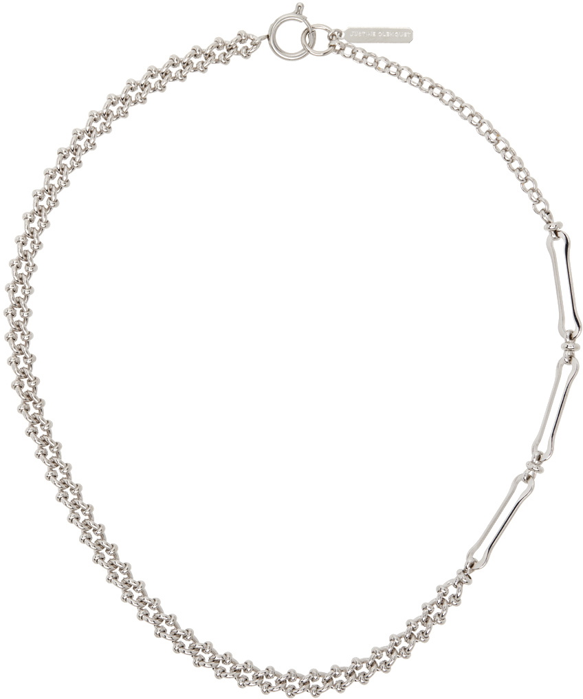 Justine Clenquet Silver Peter Necklace