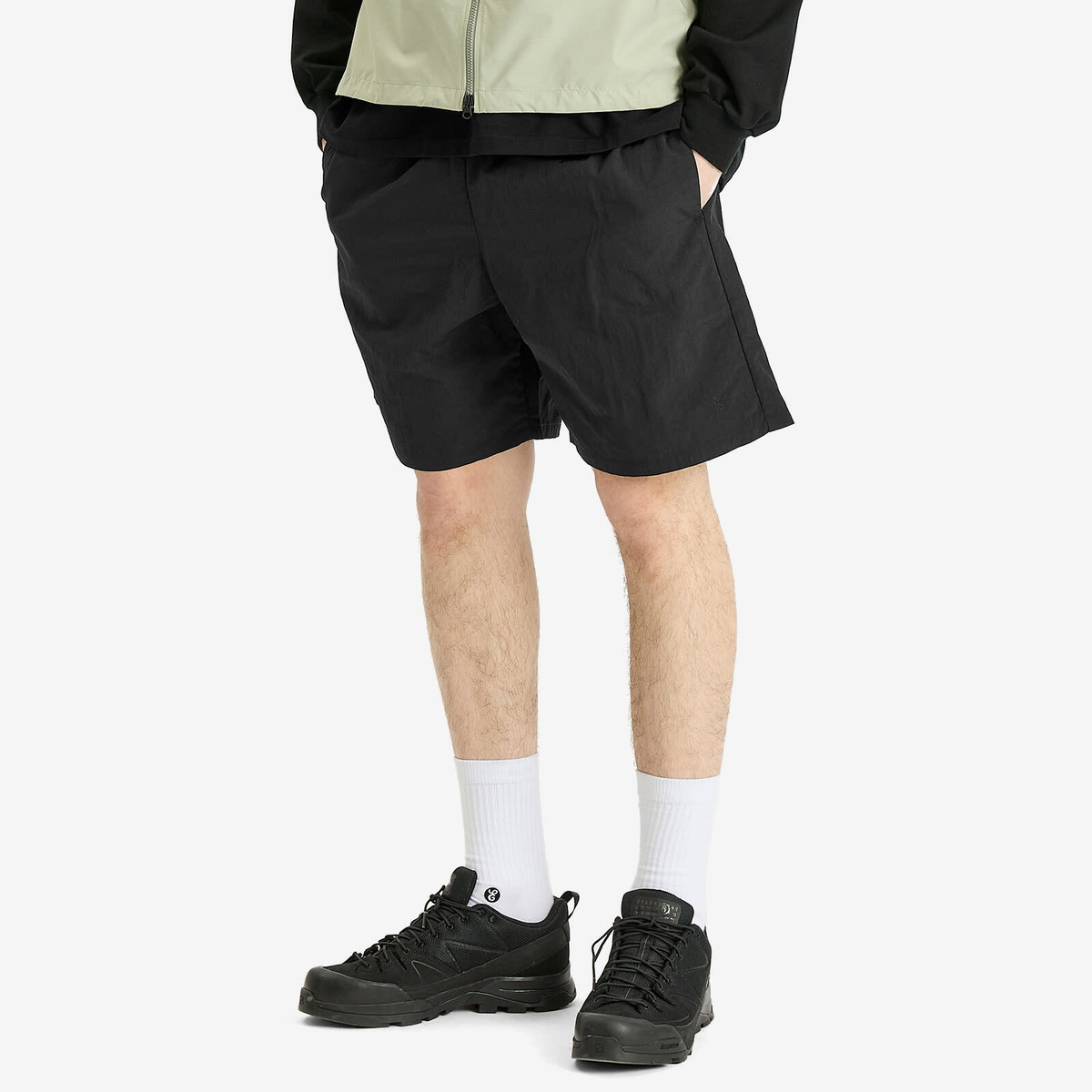 Goldwin Men's Nylon Shorts in Black