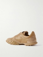 Jil Sander - Moon Suede-Trimmed Leather Sneakers - Neutrals