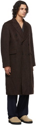 Our Legacy Brown Alpaca & Mohair Whale Coat