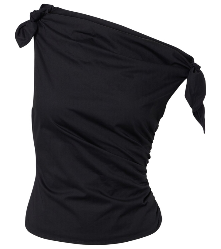 Photo: Staud Bellaria asymmetric cotton top