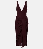 The Attico Draped midi dress