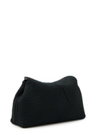 Toteme T-lock Woven Clutch - Black - One Size