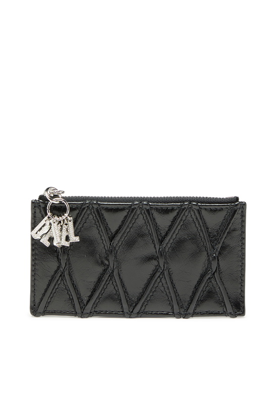 Photo: Diesel Card holder in quilted naplak leather - Card cases Womens in Black
