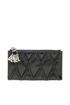 Diesel Card holder in quilted naplak leather - Card cases Womens in Black