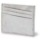 Maison Margiela - Distressed Suede Cardholder - Gray