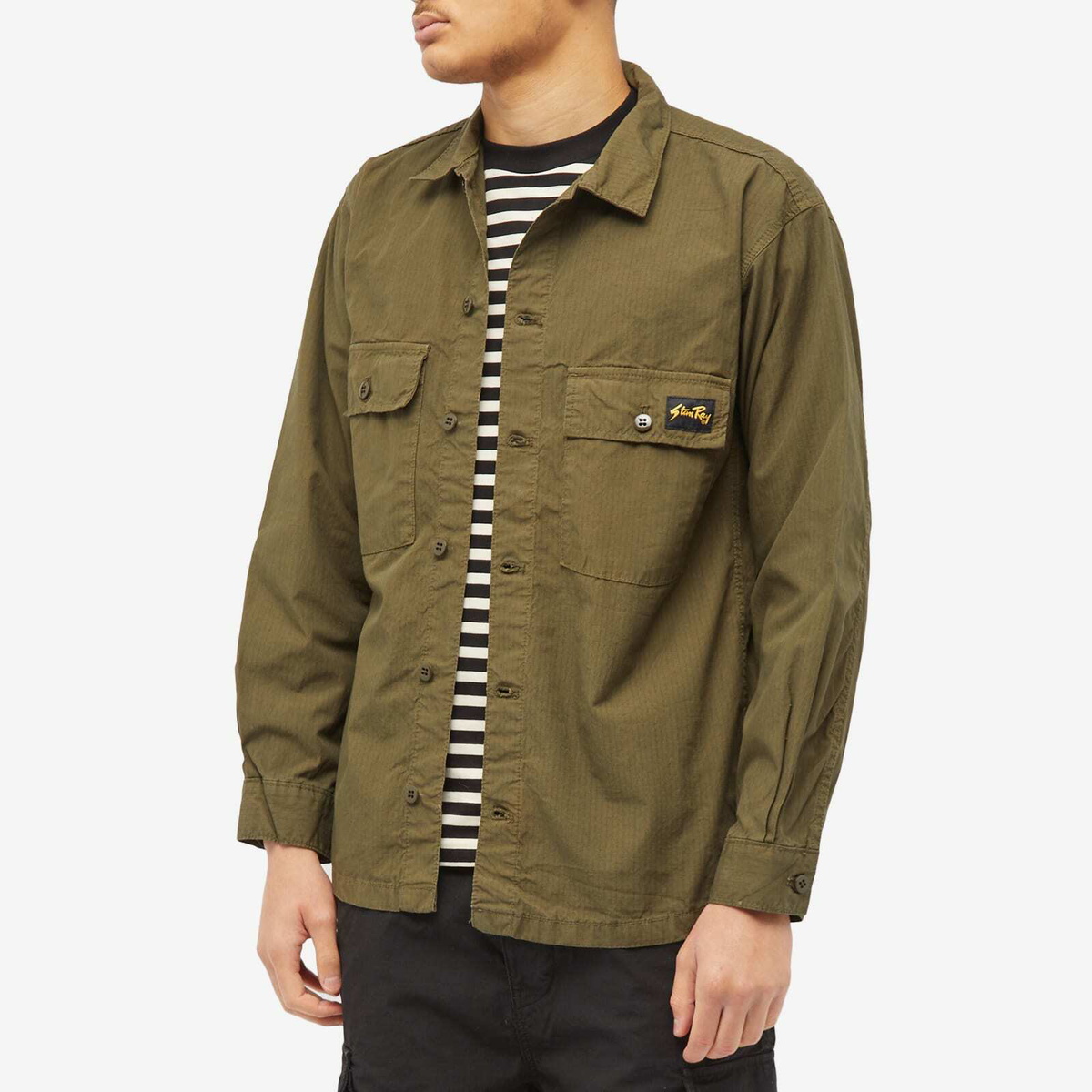 Stan Ray Men's CPO Overshirt in Olive Ripstop Stan Ray