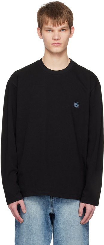 Photo: Solid Homme Black Embroidered Long Sleeve T-Shirt