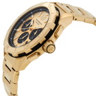 TechnoMarine Seven Seas Chronograph GMT Quartz Gold Dial Mens Watch TM-725032