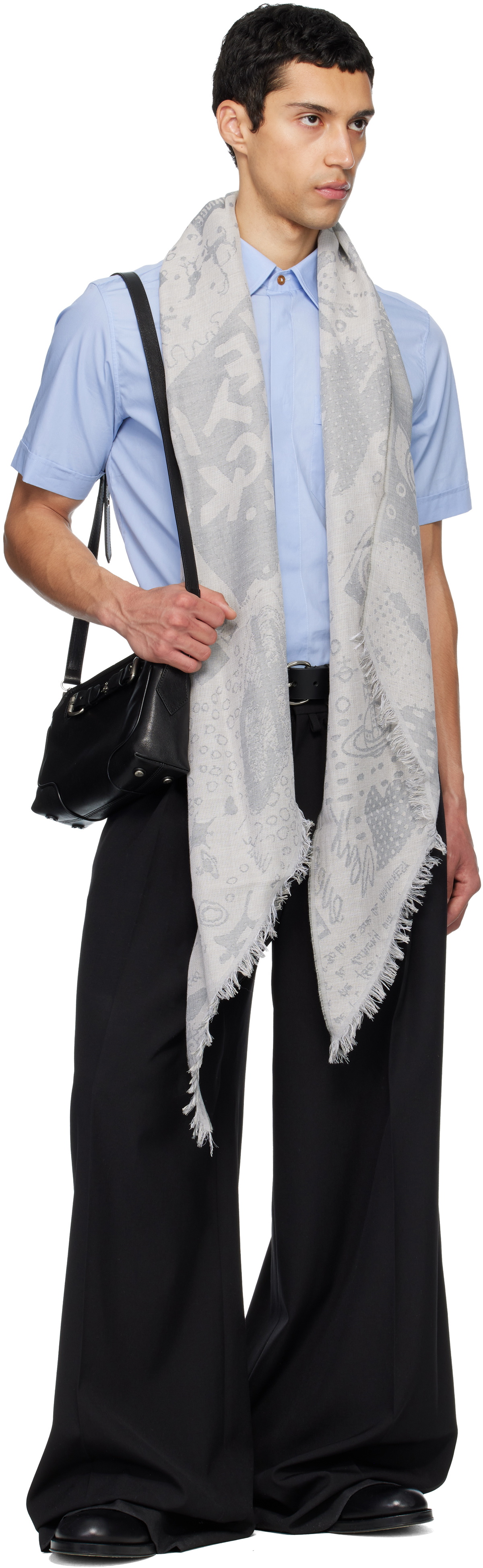 Vivienne Westwood Gray Two Point Scarf