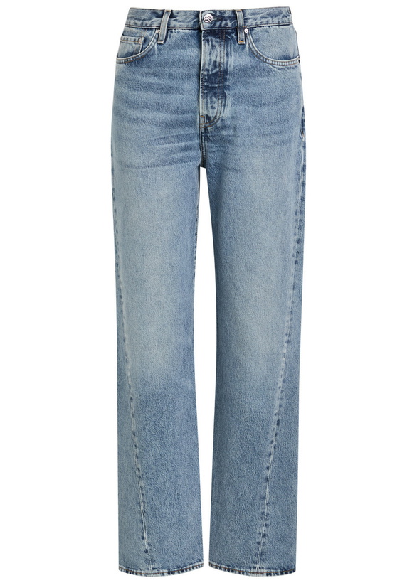 Photo: Toteme Twisted-seam Straight-leg Jeans Blue Denim
