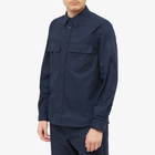 Wood Wood Men's Avenir Herringbone Shirt in Navy