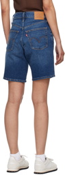 Levi's Blue Ribcage Bermuda Denim Shorts