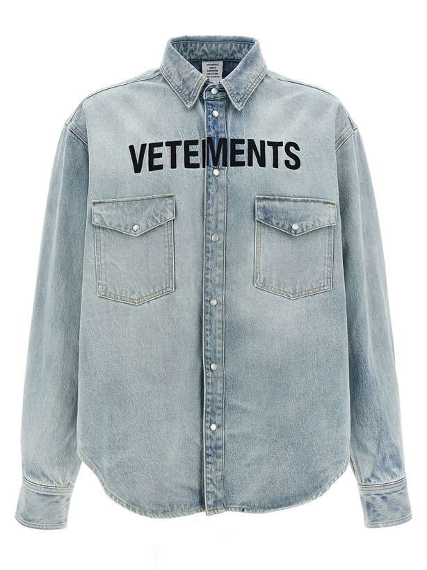 Photo: VETEMENTS Logo Embroidery Shirt