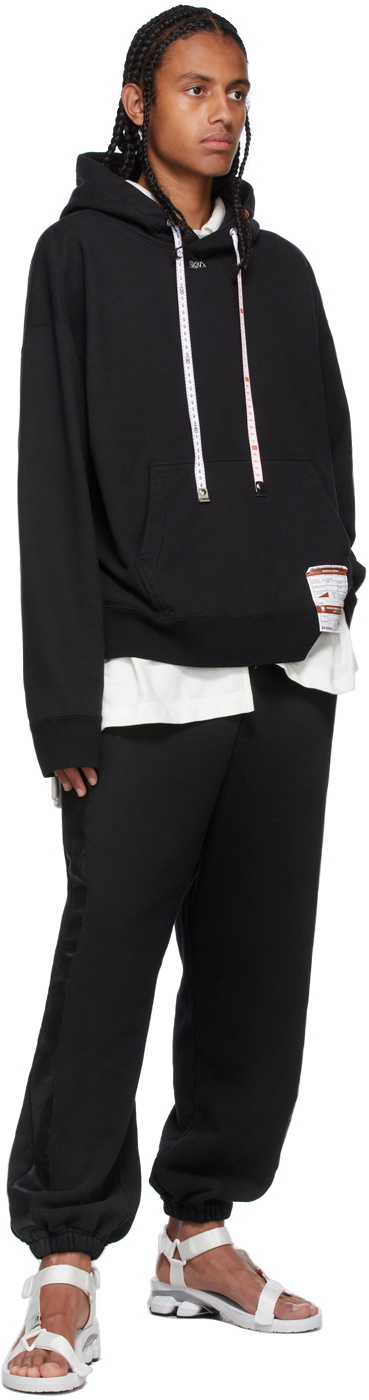 Miharayasuhiro Black Side Tape Sweatpants
