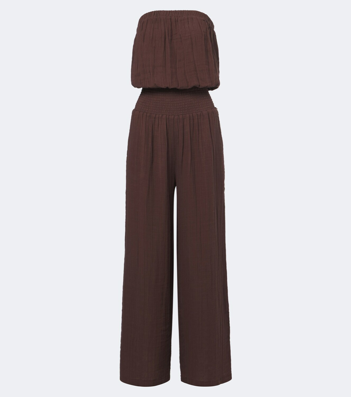 Melissa Odabash Naomie strapless cotton jumpsuit