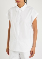 Matteau Relaxed Sleeveless Cotton-poplin Shirt White
