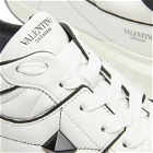Valentino Men's One Stud Sneakers in White/Black/Pastel Grey