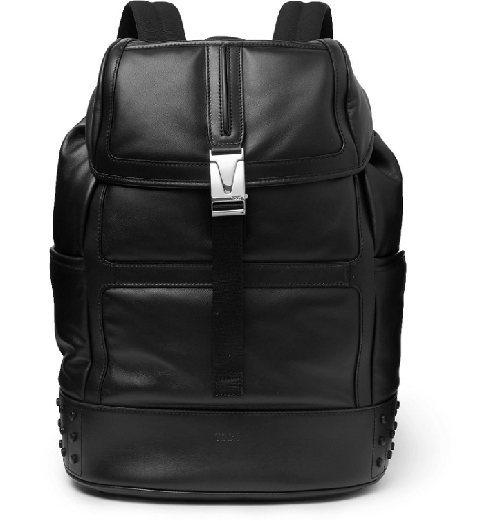 Photo: Tod's - Studded Leather Backpack - Black