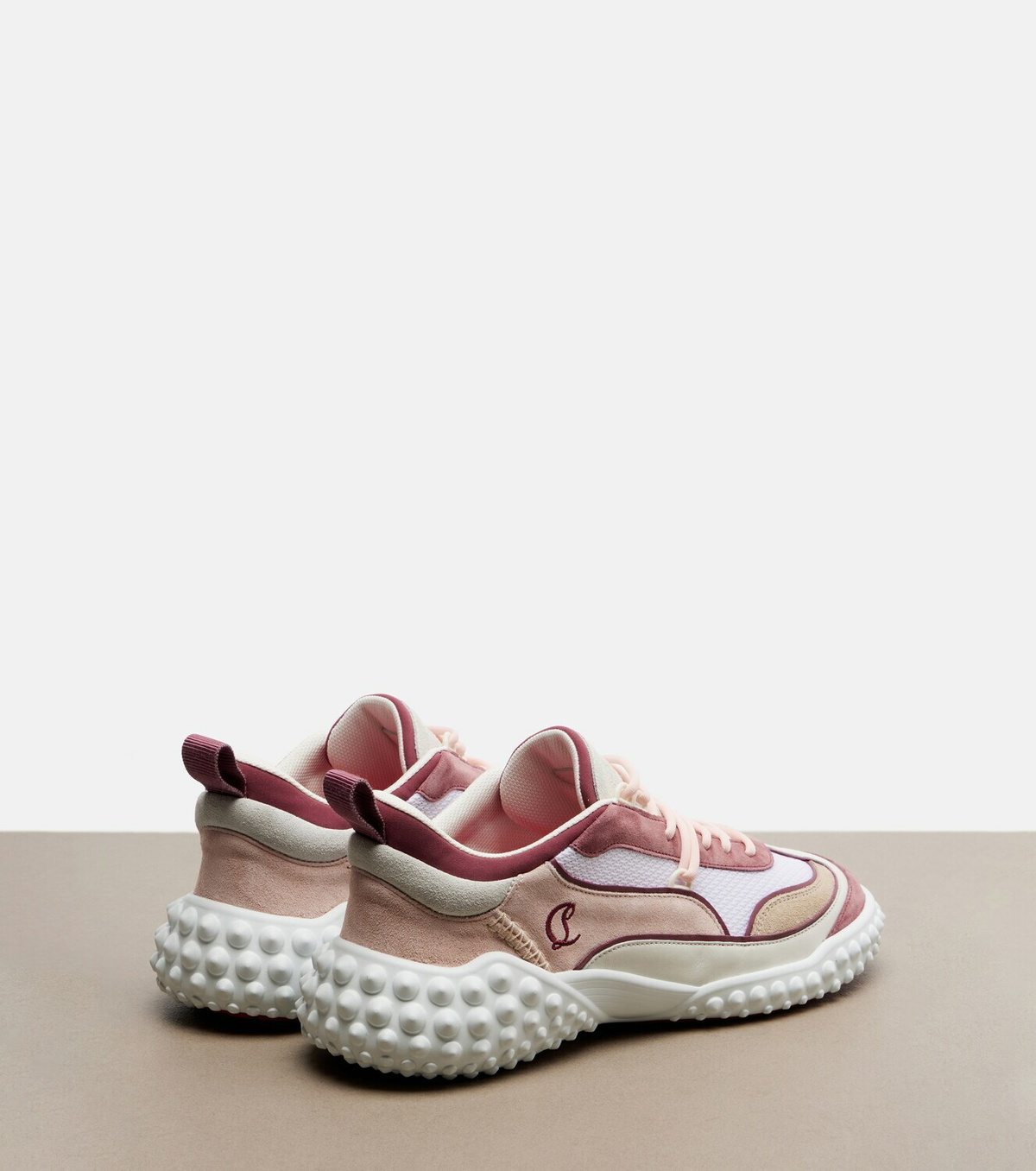 Christian Louboutin Mara suede and mesh sneakers