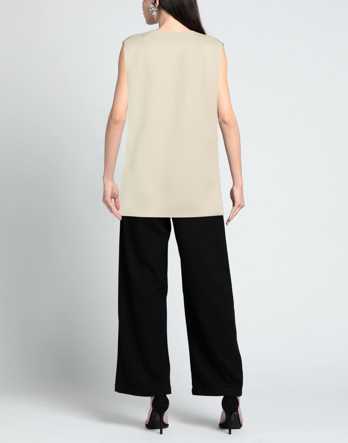 Amiri Womens Tailored Vest Ivory