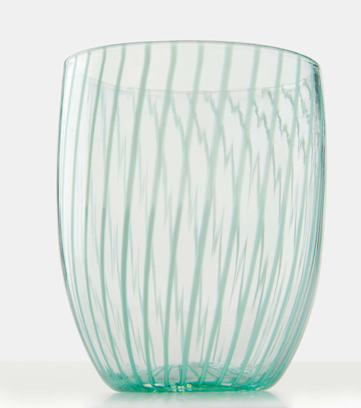 Aquazzura Casa Capri Stripe set of 2 glass tumblers
