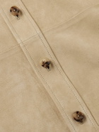 Ralph Lauren Purple label - Barron Suede Overshirt - Brown