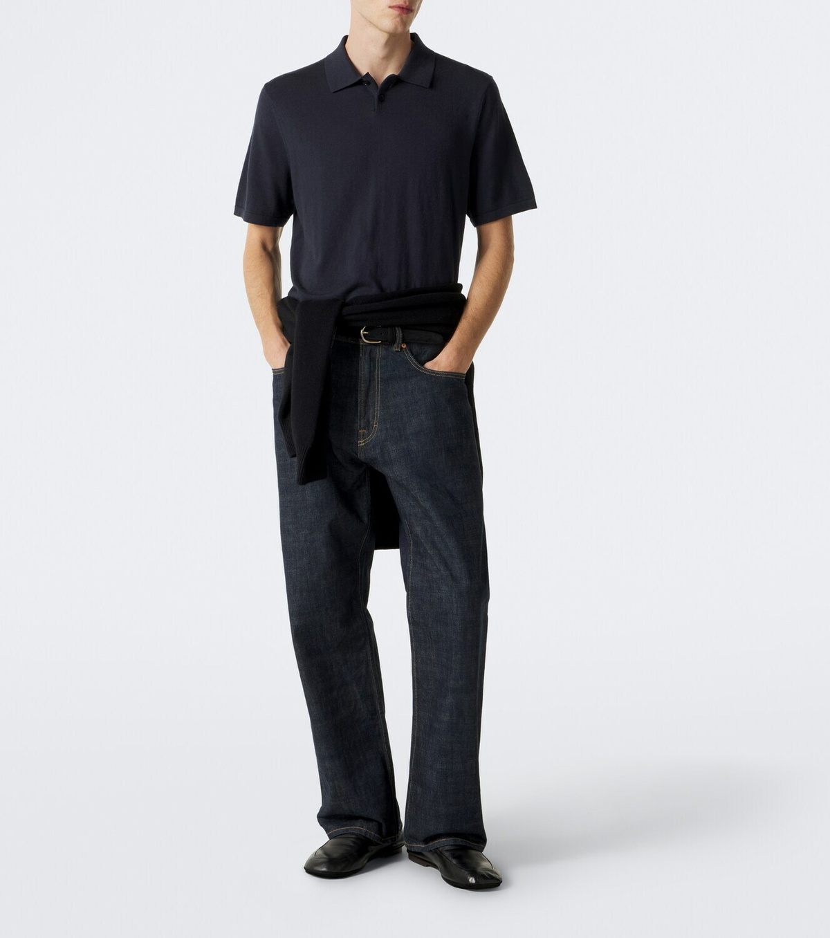 Lisa Yang Keir cotton and cashmere polo shirt