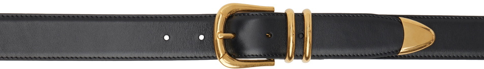 The Row Black Vintage Leather Belt